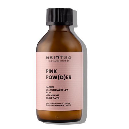 SkinTra - Pink Pow(d)er - Multifunctional Cleansing-Enzymatic Powder on Clay Base - 40g