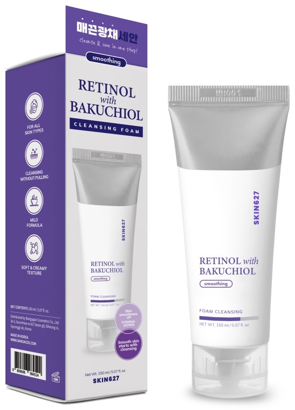 SKIN627 RETINOL with BAKUCHIOL Cleansing Foam, 150 ml