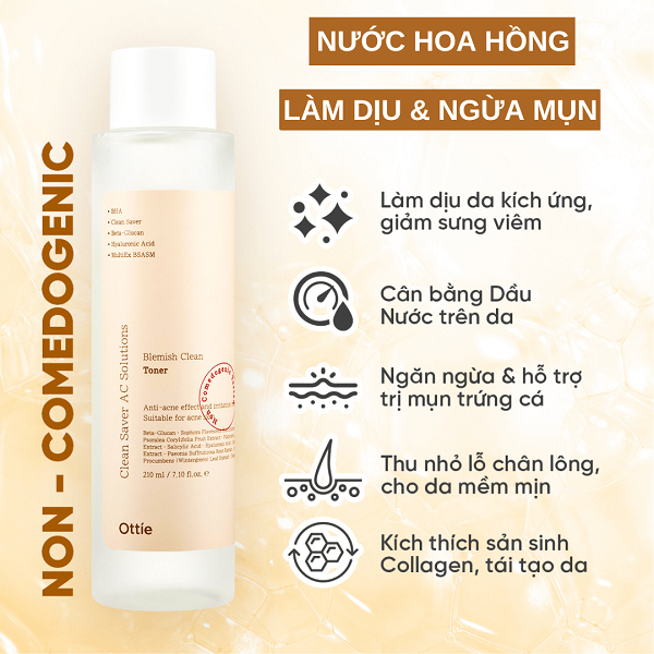 OTTIE Blemish Clean Toner, 210 ml - Image 2
