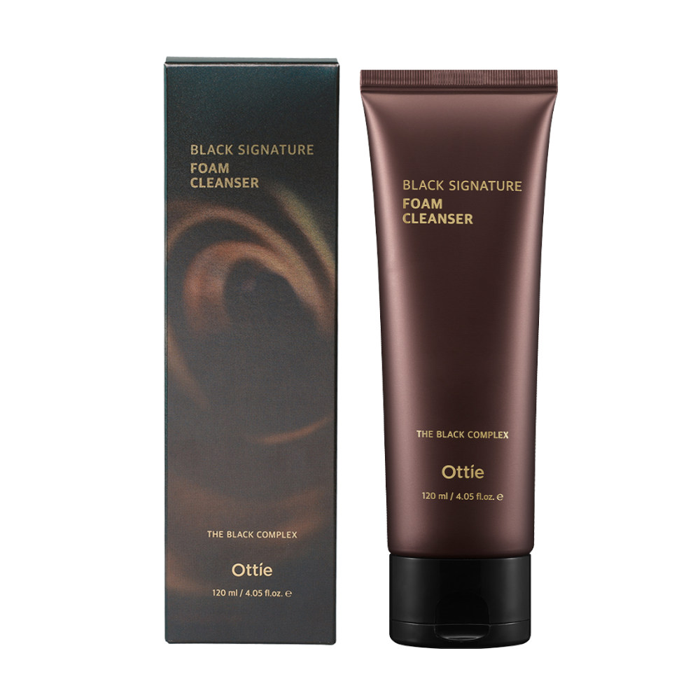 OTTIE Black Signature Foam Cleanser, 120ml