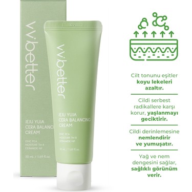 VV Better Jeju Yuja Cera Balancing Cream 50ml - Image 2